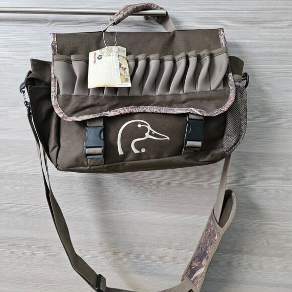 Mossy Oak Ducks Unlimited Camo Hunting Shoulder Bag Adjustable Strap Ammo Loops - Picture 8 of 16